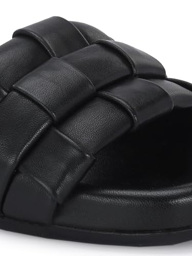 Delize Light Leather Black women lightweight, leather, clog sandals 2001-39
