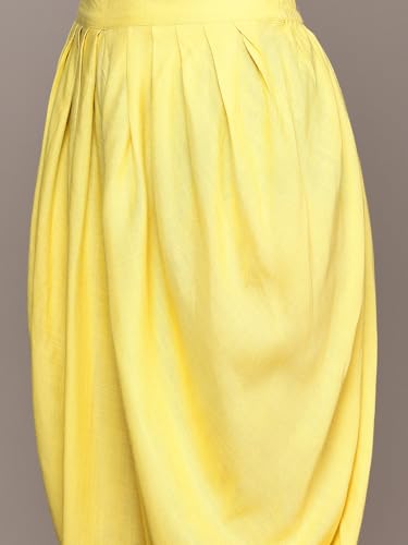 Aarke Ritu Kumar Yellow Aaliyah Solid Kurta With Pant