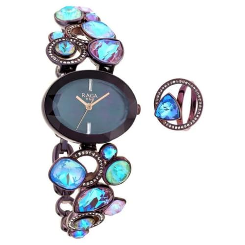 Titan Womens Moments of Joy MOP Dial Brass Analogue Watch - 95126QM01F