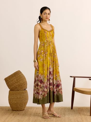 Aarke Ritu Kumar Yellow Gulmohar Long Dress