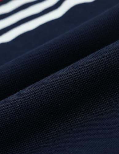 Arrow Sports Men's Striped Regular Fit Polo Shirt (ASAITS3170_Blue