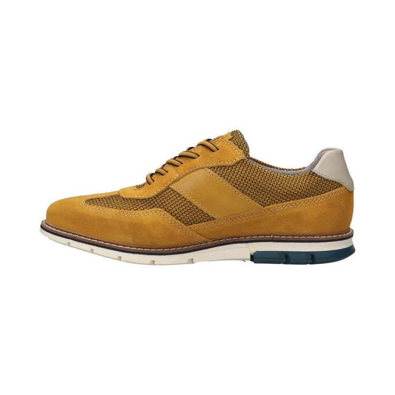 Bugatti Simone Comfort Yellow Men's Wide Sneakers - UK 10