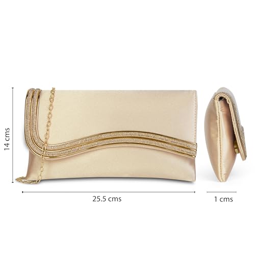 Lavie Women's Riva Curve Strap Envelope Clutch | Ladies Purse | Gift For Women