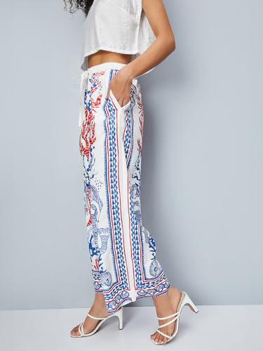 Max Women's Regular Pants (OR51011_Multi Multicolour