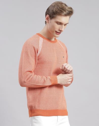 Monte Carlo Yellow Solid Round Neck Sweater