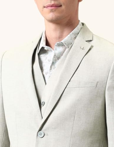 Arrow Men's Tailored Fit Three Piece Ceremonial Suit Light Green
