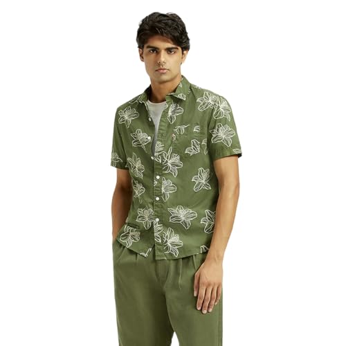 Levi's Men's Slim Fit Shirt (1105_Green