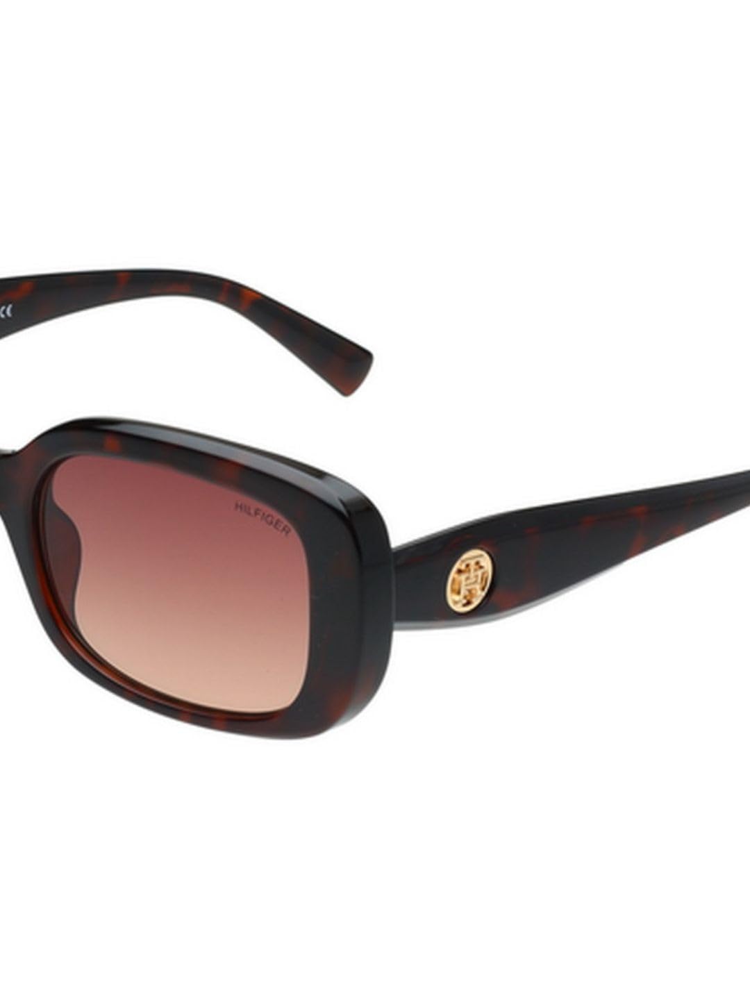 Tommy Hilfiger Sunglasses | Brown Lens | Havana Frame | Full Rim Square Shape Branded Latest and Stylish Non Polarized Eyewear | 100% UV Protection | Unisex Sunglasses| Size Medium | TH 1595 C2 53