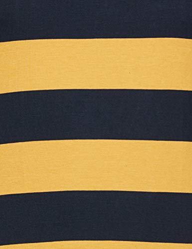 U.S. POLO ASSN. Mens Crew Neck Striper I688 Lounge Regular Fit T-Shirt-Pack of 1 (Mineral Yellow/Navy M)