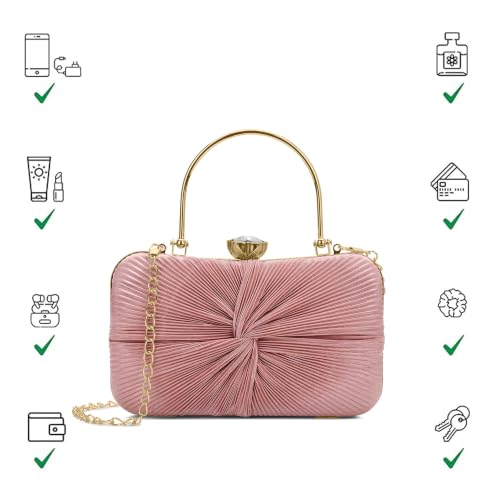 Lavie Women's Ruby Knot Framed Clutch | Ladies Purse | Gift For Women