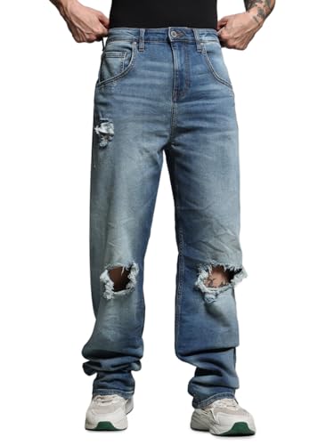 Jack & Jones Men Solid Anti Fit Low Rise Stretchable Blue Jeans