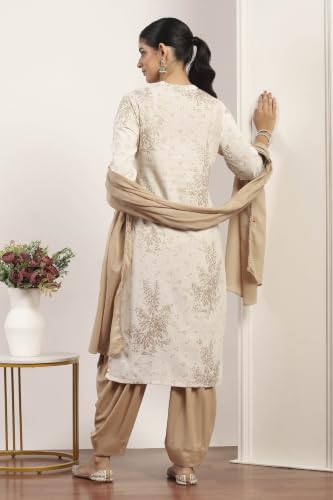 Rangriti Rayon Printed Straight Festive Kurta With Salwar And Dupatta