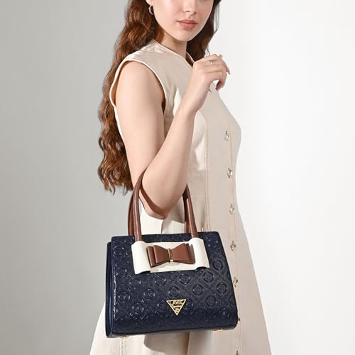 Lavie Signature Women's Geneva Colourblock Satchel Handbag for Women | Satchel Bag for Work | Ladies purse | Stylish Shoulder Bag | Gift For Women