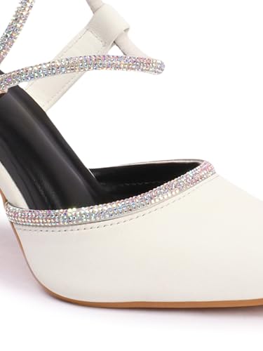 Carlton London Women sandal,White,UK-7
