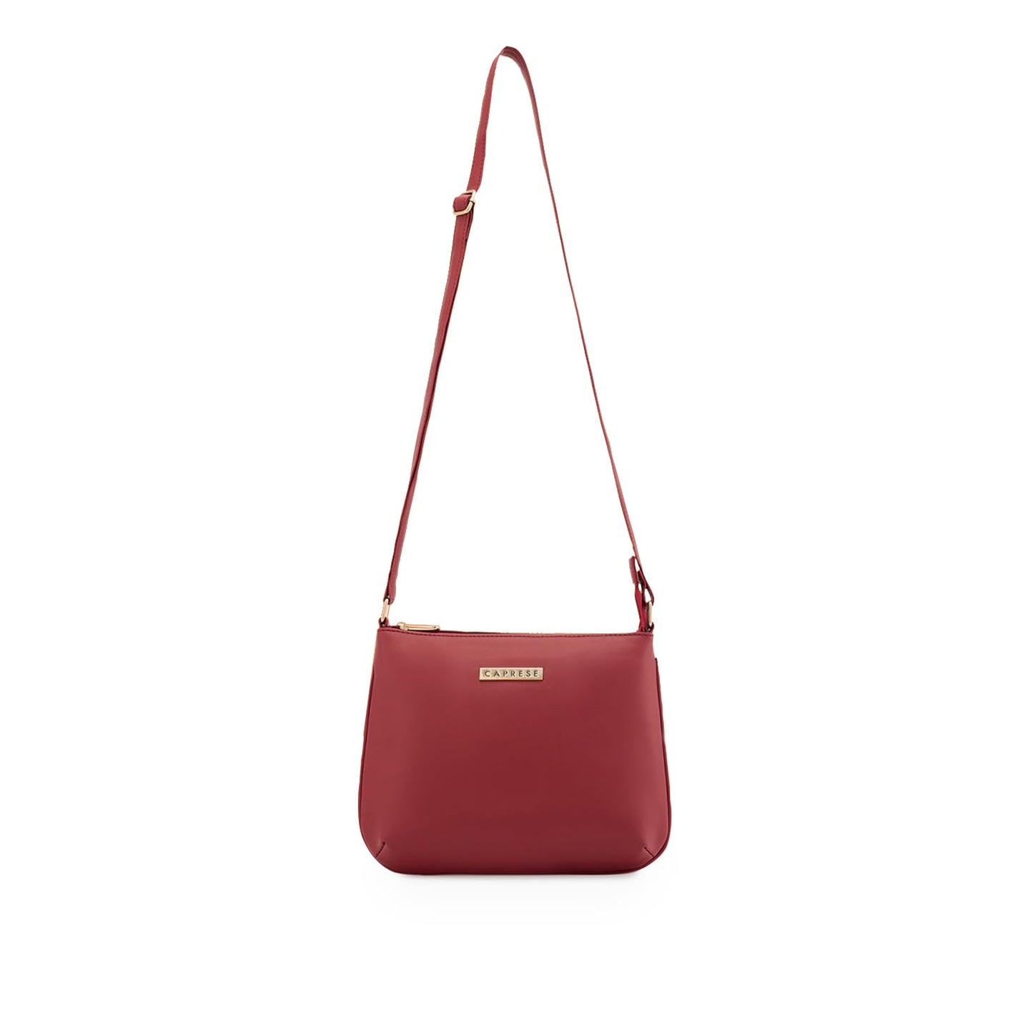 Caprese Rohde Sling Small Maroon Bag for Women|Adjustable Strap for Comfortable Wear|Stylish,Versatile Crossbody Bag for Everyday Use, Travel, and Special Occasions