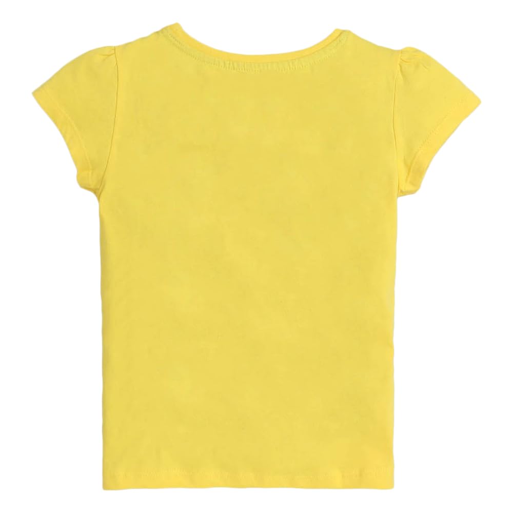 Hopscotch Girls All-Over Print T-Shirts - Pack of 5 In Multi Color for Ages 6-7 Years