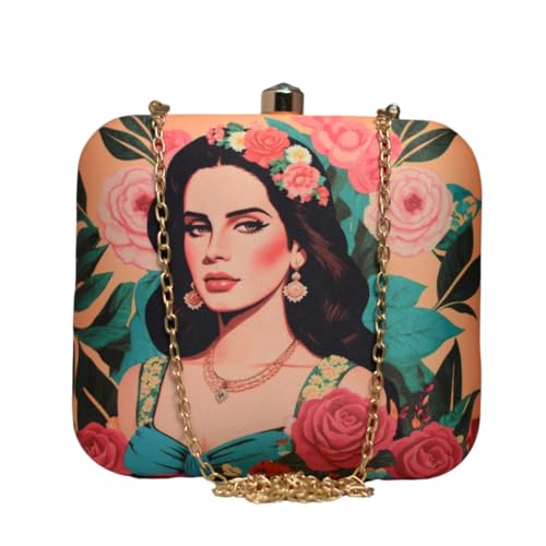 Artklim Lana Del Ray Printed Clutch