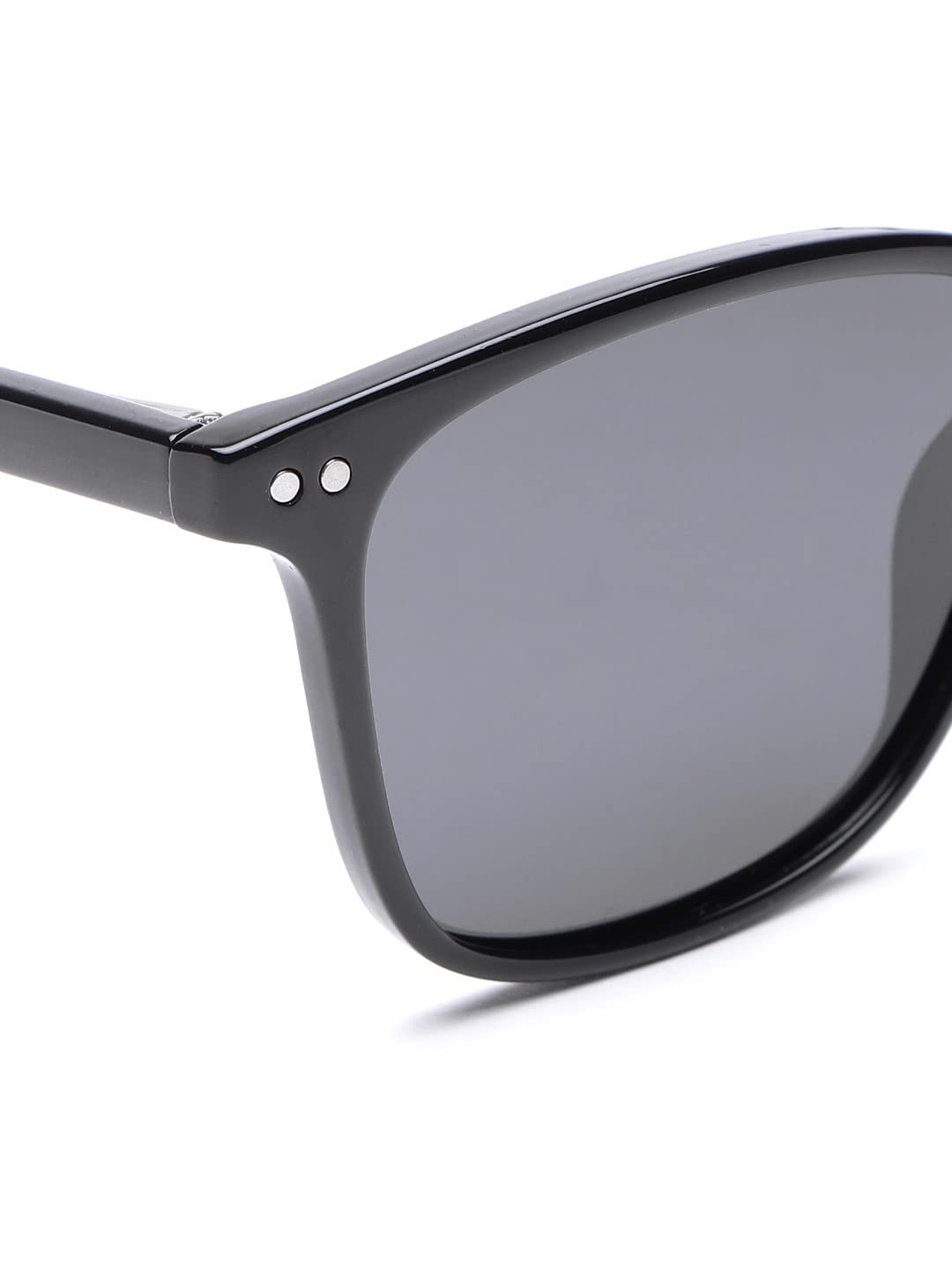 Carlton London Unisex Adult Square Grey One Size Casual Summer Wear Polycarbonate Frame Polarised and UV Protected Lens Sunglasses
