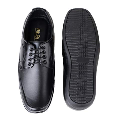 HIKBI Synthetic Leather Formal Shoes Lace Up Best Office Wear for Men's-Black_UK_6