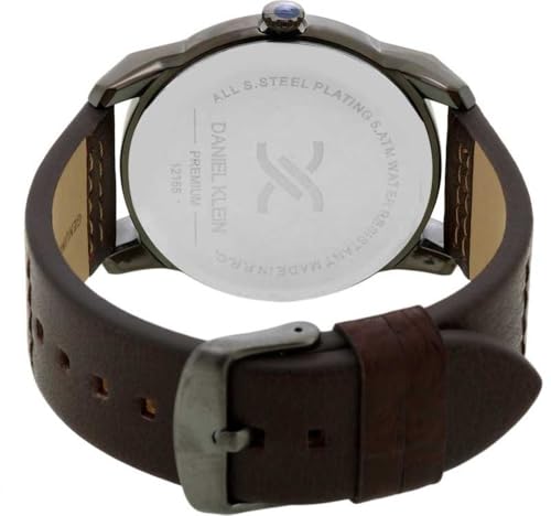 DANIEL KLEIN Leather Analog Blue Dial Men's Watch-Dk12155-3