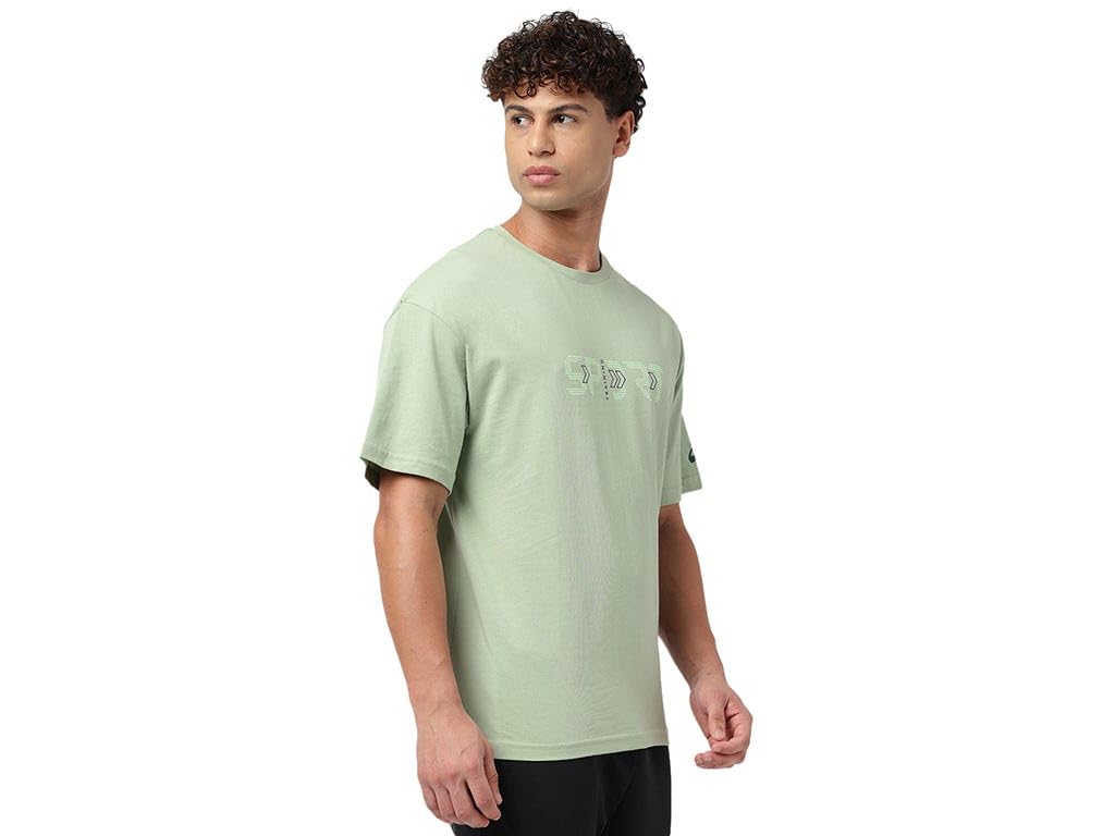 ASICS Men's Solid Regular Fit T-Shirt