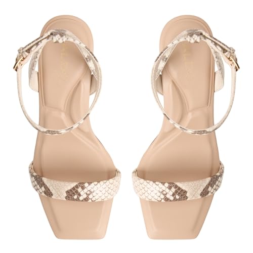 Aldo AURORAI Brown Ladies Block Heel Sandals