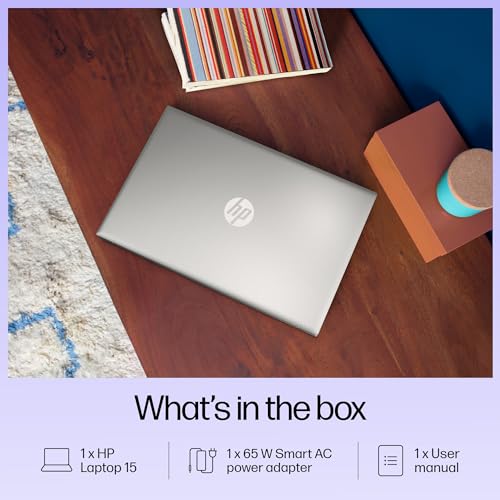 HP Laptop 15, Intel® Core™ i3-1315U, 8GB DDR4 Ram,512GB SSD,Intel UHD Graphics, Windows 11 + MS Office'2021, Dual Speakers,15.6-inch(39.6 cm),FHD, Natural Silver,1.59 kg,15-fd0129TU