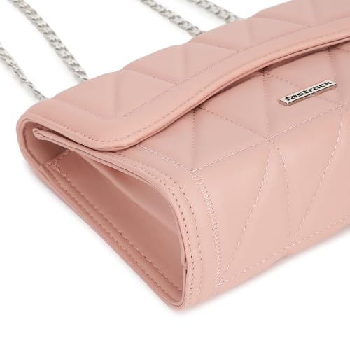 Fastrack Structured Quilted Sling Bag For Women, Ladies and Girls | Made Up of Premium Semi PU Leather Material