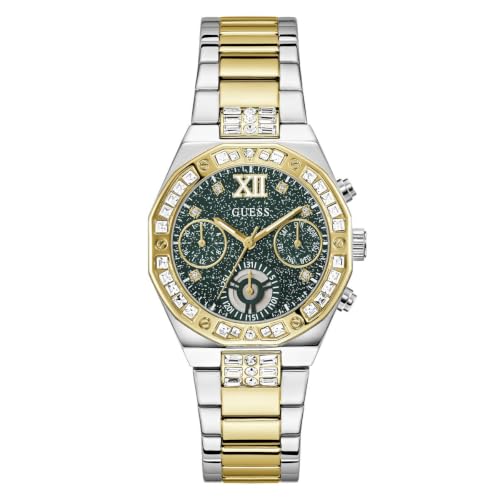 GUESS Round 36mm Green Dial Analog Women Watch - GW1116L3