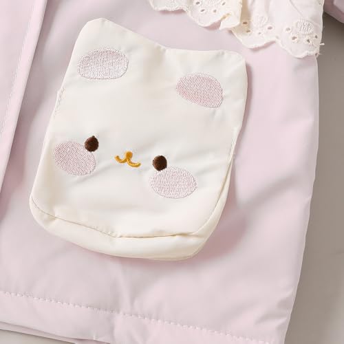 Hopscotch Girls Lilac Full Sleeves Animal Applique Lace Jacket For Age (3-4 Years)