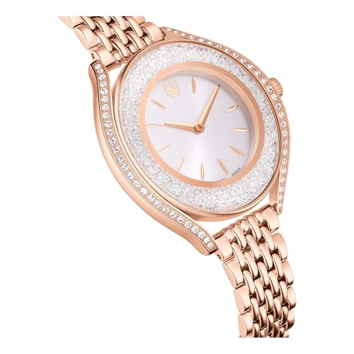 Swarovski Crystalline Aura Watch, Swiss Made, Metal Bracelet, Rose Gold Tone, Rose Gold-Tone Finish