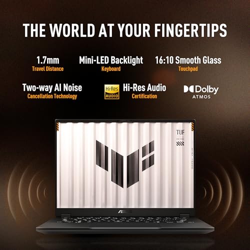 ASUS TUF A14 (2026),AMD Ryzen AI 9 465,RTX 5060-8GB,16GB RAM,512GB SSD,FHD+,14"(35.5 cm),165Hz,Windows 11 Home,M365 Basic(1Y),Office 2024,Jaeger Gray,1.4 Kg,FA401GM-RG038WS,Gaming Laptop