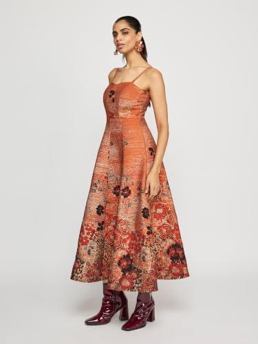 Label RITU KUMAR Orange Cherry Long Dress