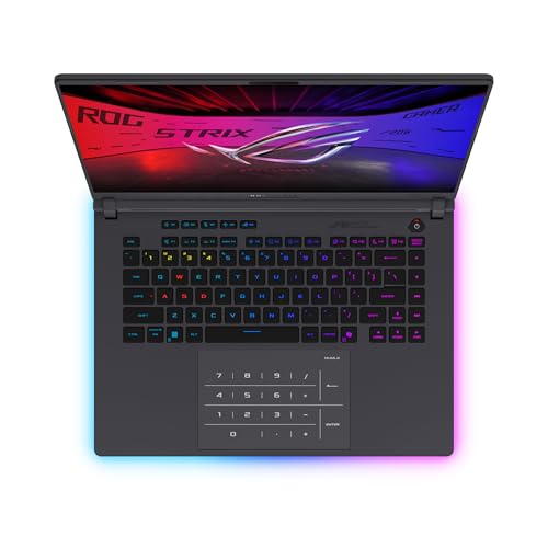 ASUS ROG Strix G16 (2025) Gaming Laptop, 16” ROG Nebula 16:10 2.5K 240Hz/3ms, NVIDIA® GeForce RTX™ 5080, Intel® Core™ Ultra 9 Processor 275HX, 32GB DDR5, 1TB SSD, Wi-Fi 7, Windows 11 Home, G615LW-AS96