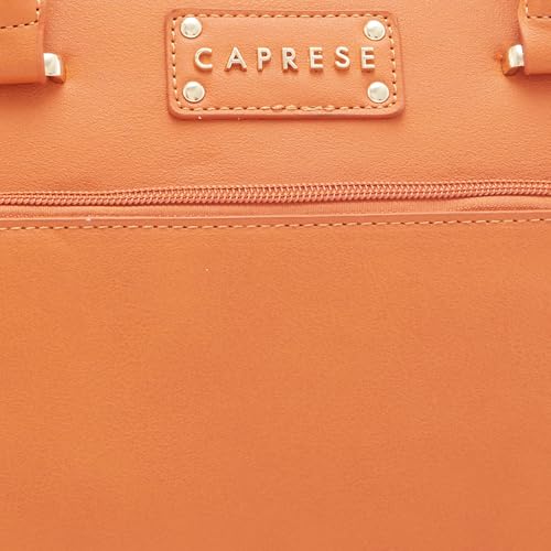 Caprese Dakota Satchel, Terra-Medium | Sleek & Versatile Shoulder Bag for Women with Multiple Compartments | Perfect for Office & Daily Essentials