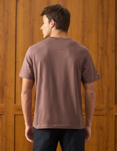 U.S. Polo Assn. Denim Co. Men's Brand Printed Relaxed Fit T-Shirt (UDTSH4192_Peach_L)
