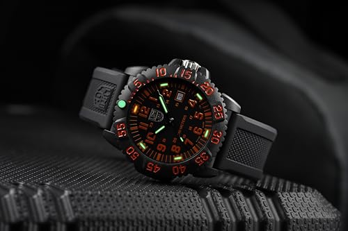 Luminox - Sea Lion 44mm Men’s Watch | SKU 2059.2 | Carbonox Case & Bezel | Swiss Quartz Ronda 515 | Constant Glow 25 Years | 100M Water Resistant | Black Silicone Strap | Swiss Made