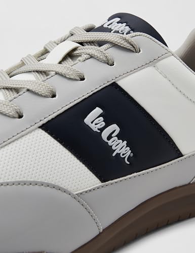 Lee Cooper LC9162A Men's Sneaker Shoes | Lightweight & Comfortable | Stylish Lace-Up Casual Footwear with Cushioned Insole | Perfect for Versatile Outfits_LC9162A_Grey_39EU_5UK