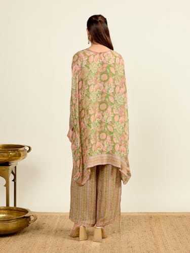 Aarke Ritu Kumar Green Aroma Kurta With Pant And Camisole Co-Ord Set