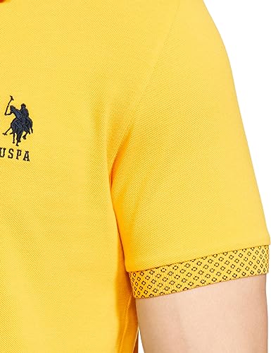 U.S. POLO ASSN. Men's Regular Fit T-Shirt (USTSHS1624_Yellow_L)