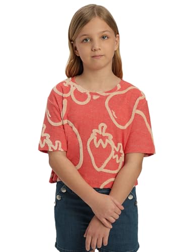 VERO MODA Girl Regular Fit Pink Tshirt