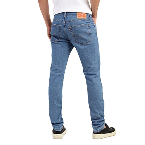 Levi's Men's Mid Rise 512 Slim Tapered Fit Mid-Rise Stretchable Jeans, Blue, 34