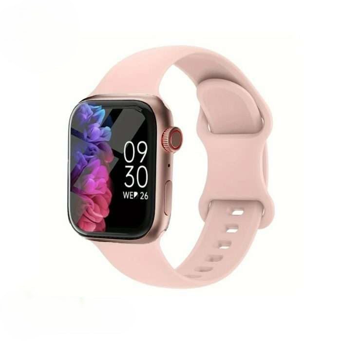 MICROMINI X10 Mini Kids Smart Watch 2.19 Inch Infinite Display | Wireless Charging | Dual Pink Band | Fitness Tracker with Heart Rate & Sleep Monitor | Stylish Smartwatch