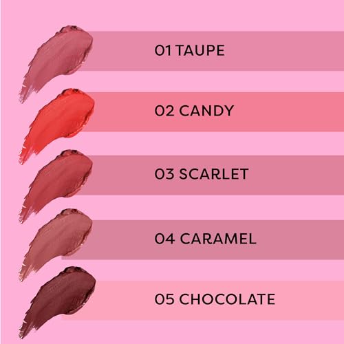 SUGAR POP Matte Lipstick - 01 Taupe (Dusty Rose) – 4.2 gm – Non-drying Formula, Long Lasting, Vegetarian, Paraben Free l Lipstick for Women