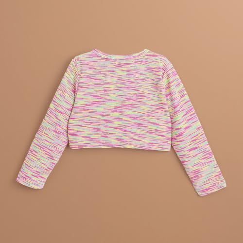 Hopscotch Girls Full Sleeves Pink Floral Applique Casual Dress (3-4 Years)