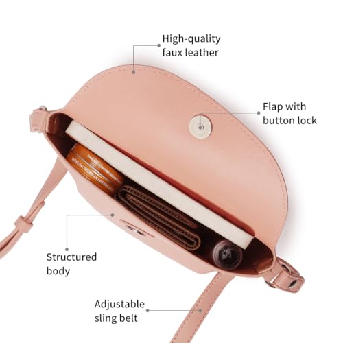 Fastrack Catch Me If You Can Sling Bag for Women | Small Size with Flap and Button Lock, Adjustable Strap | Stylish, Functional Sling Bag for On-the-Go