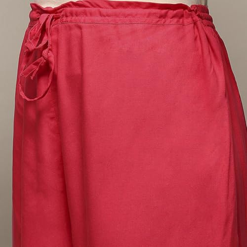 BIBA Women Rayon Straight Suit Set (SKDRIVAYAT9536SS24FUS_Pink