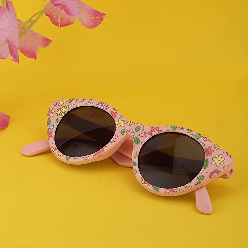 Carlton London Girls Round Grey One Size Casual Winter Wear Plastic Frame UV Protected Lens Sunglasses