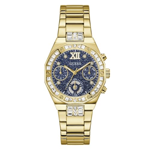GUESS Round 36mm Blue Dial Analog Women Watch - GW1116L2