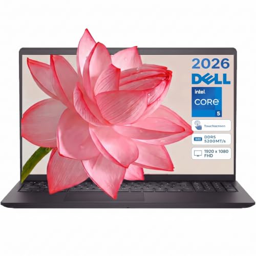 Dell 15.6in FHD IPS Touch Laptop Computer 16GB DDR5 5200MT/s RAM512GB SSD